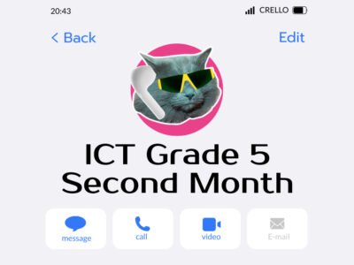 الشهر الثاني ICT Grade 5 (الترم الاول 2026)